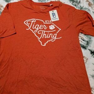 NWT Pressbox Orange 'Tiger Thing' Short Sleeve Tee SIZE LARGE
